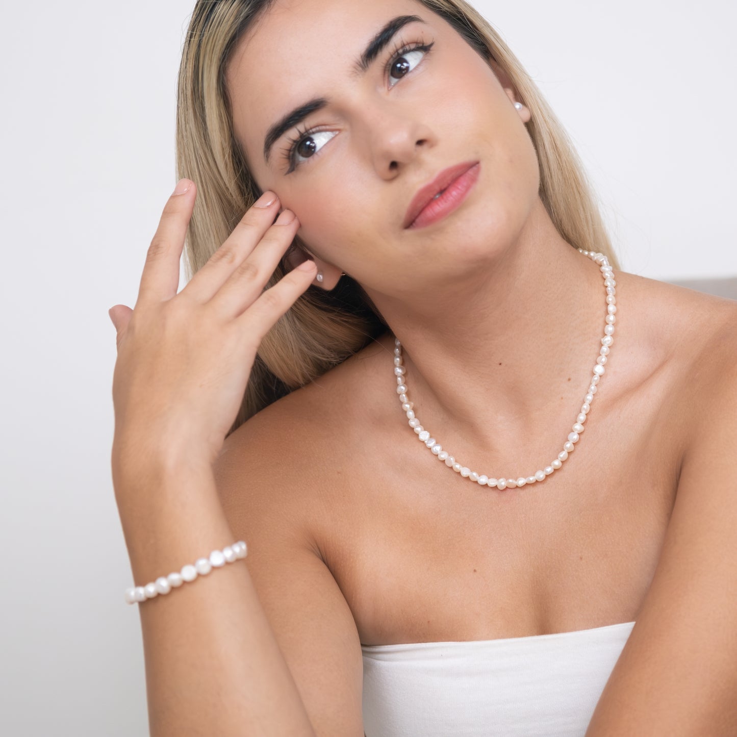 Isabella Keishi Pearl Necklace