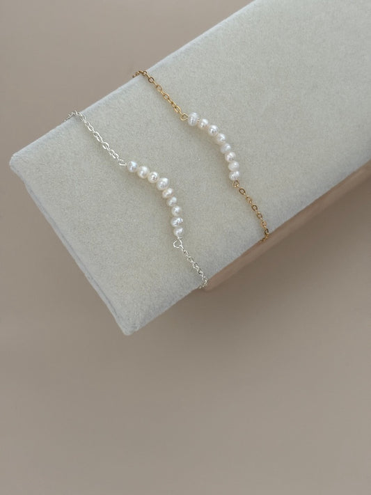 Kate Pearl Choker and Bracelet Set