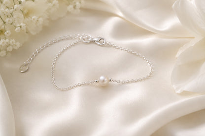 Ana Solitaire Pearl Bracelet