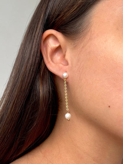 STELLA PEARL DROP EARRINGS